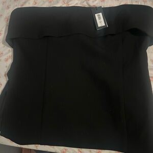 Aritzia Babaton Black Zippered Top